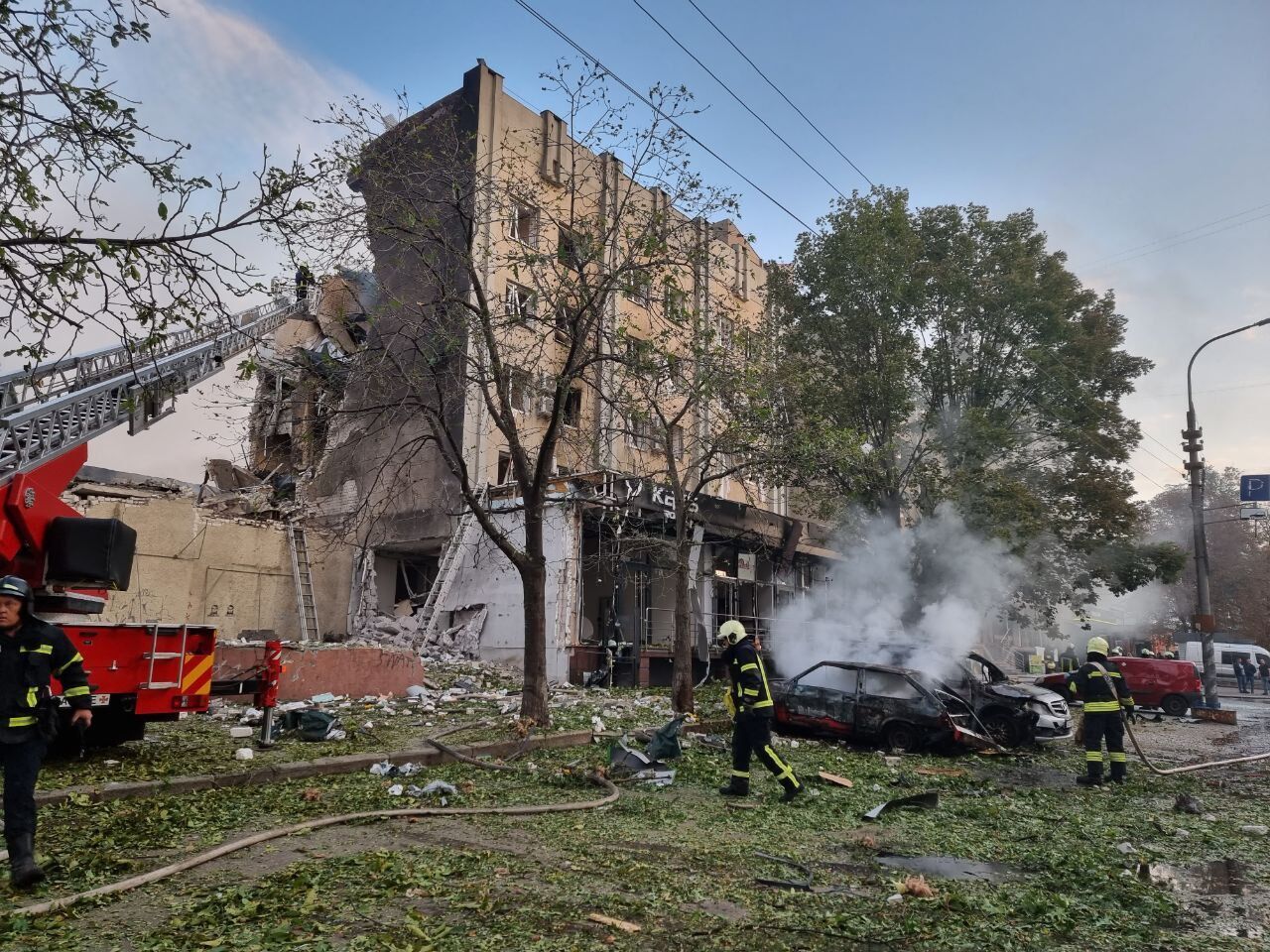 Cherkasy after the Russian shelling