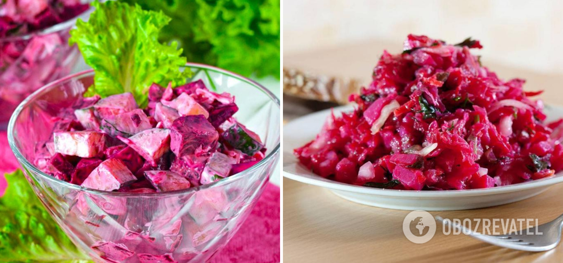 Salad with beets and pickles