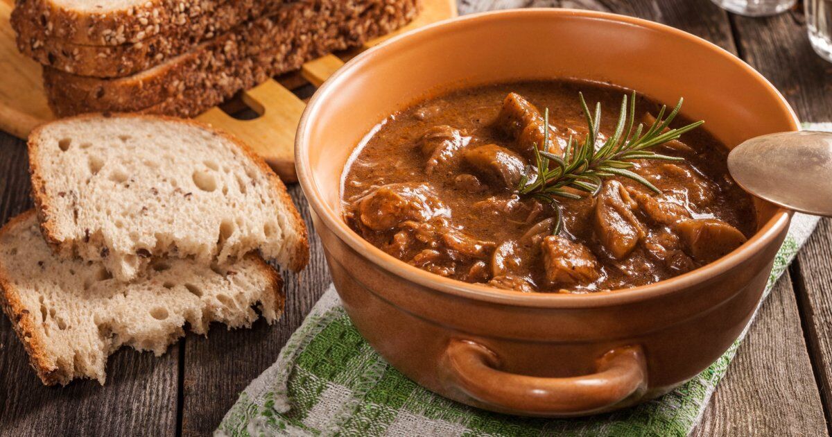 Classic goulash with meat