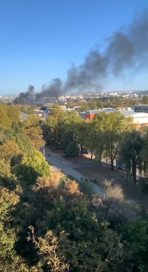 Grass suddenly ''caught fire'' in Sevastopol during an air raid and an ''ATACMS threat''. Photo