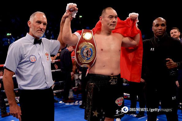 Chinese super heavyweight knocked out British ex-champion everyone frightened Usyk with. Video