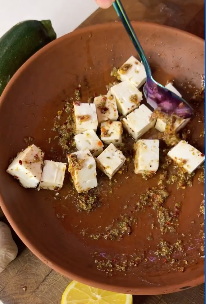 Feta with spices