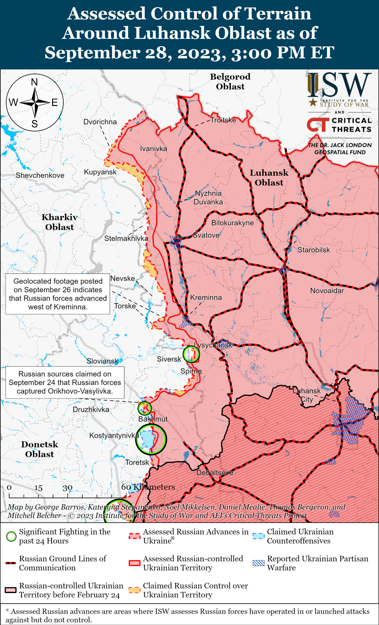 Frontline. Kharkiv and Luhansk regions.