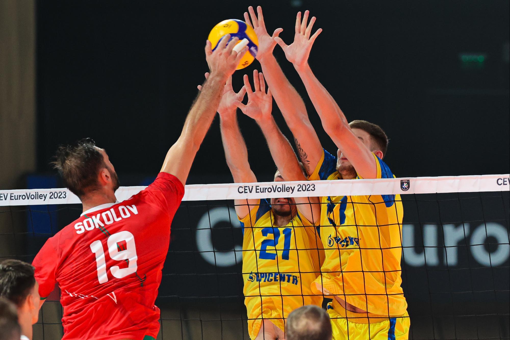 Ukraine suffers third consecutive defeat at European Volleyball Championship