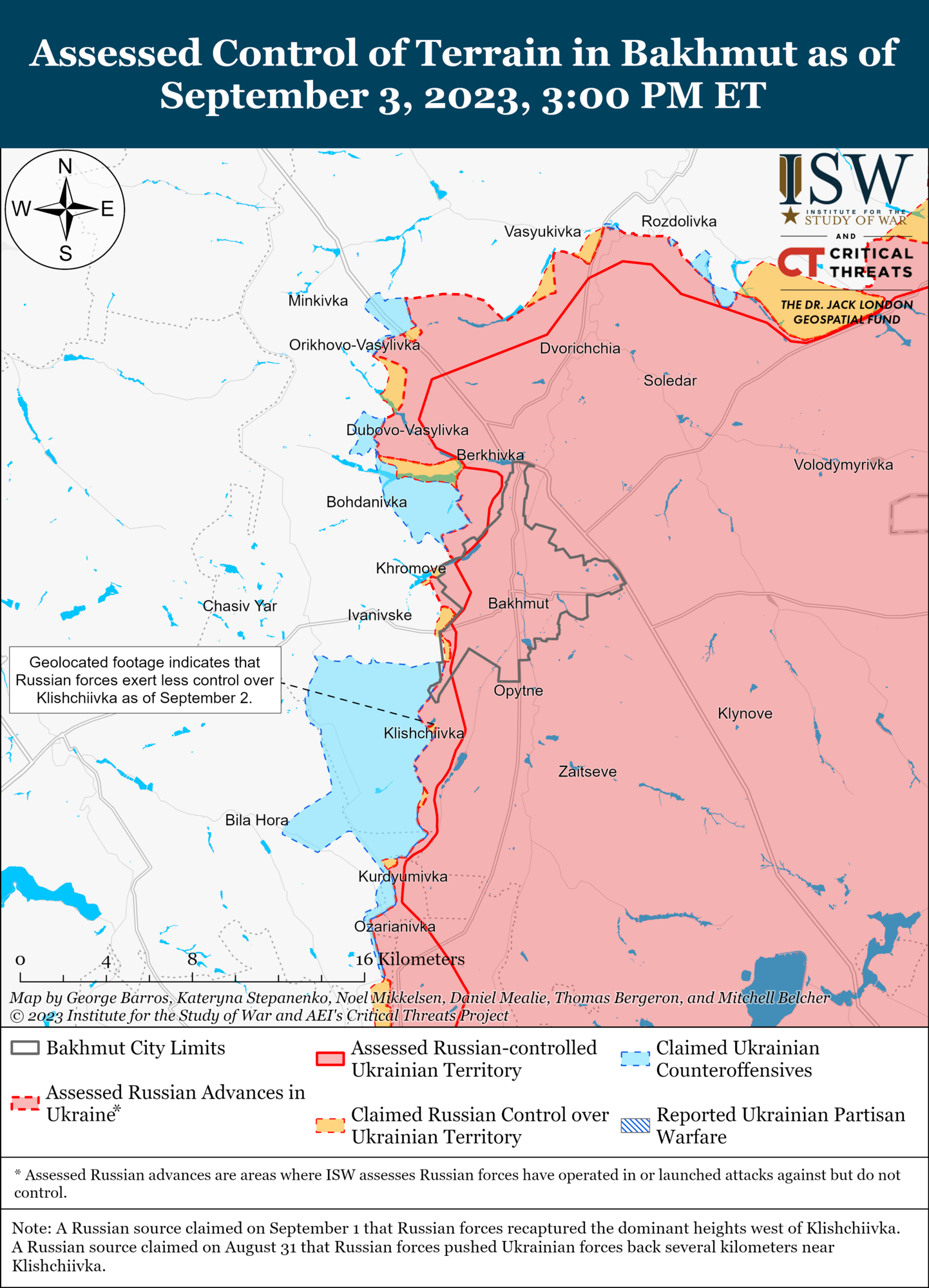 AFU advances near Bakhmut and in the west of Zaporizhzhya, conducts operations on the left bank of Kherson region - ISW