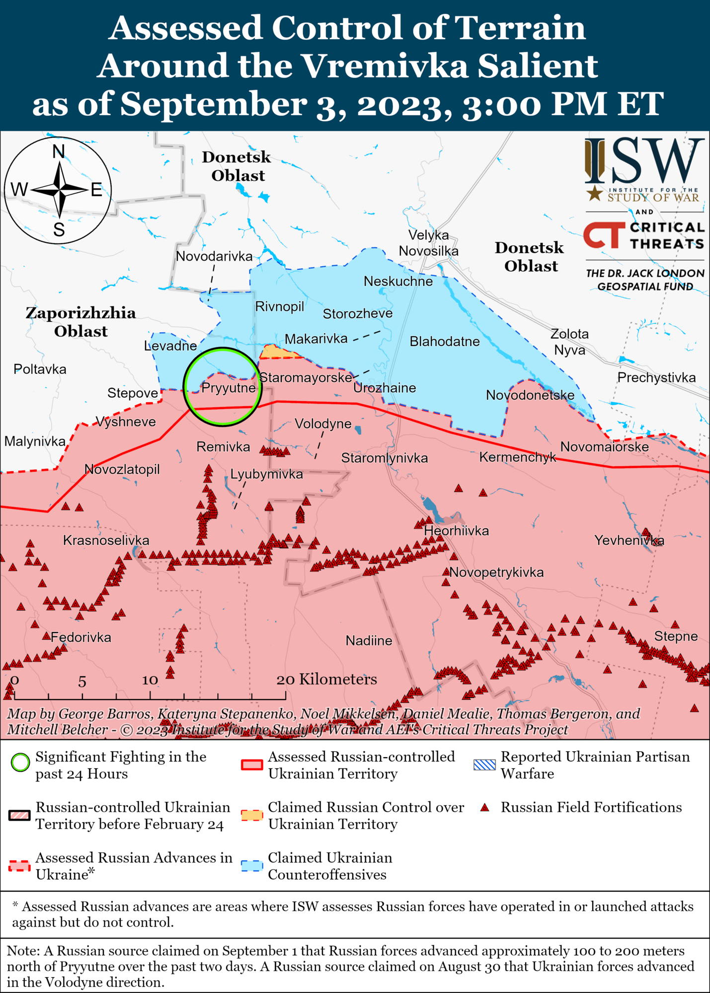 AFU advances near Bakhmut and in the west of Zaporizhzhya, conducts operations on the left bank of Kherson region - ISW