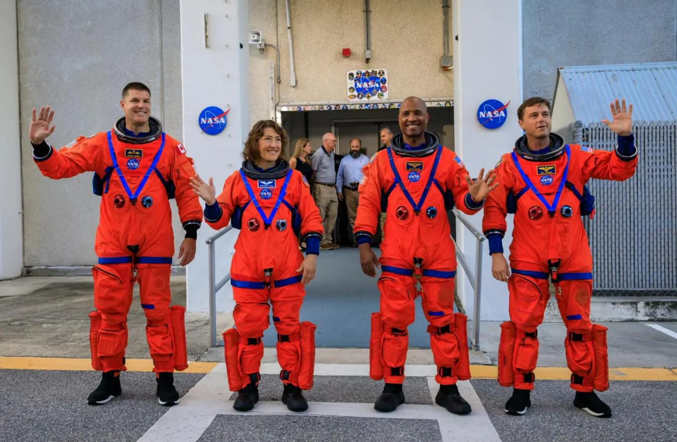 Astronauts of the Artemis II mission.