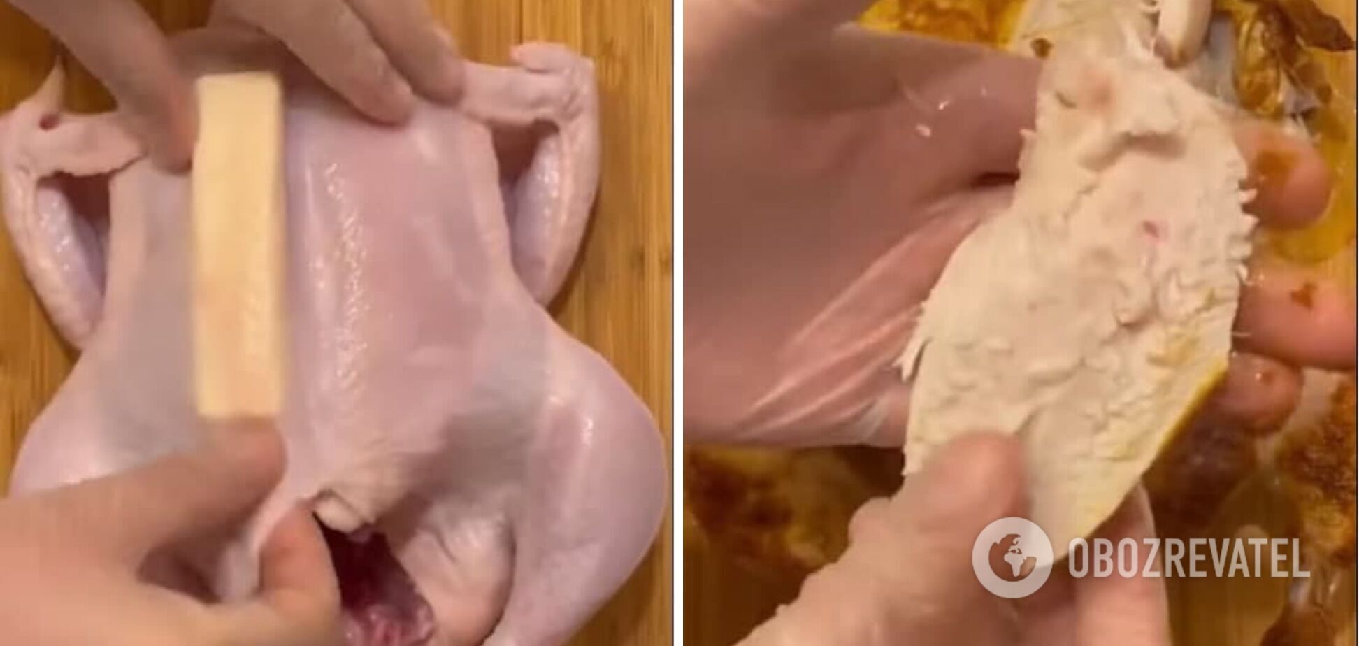 Technology for cooking chicken with butter