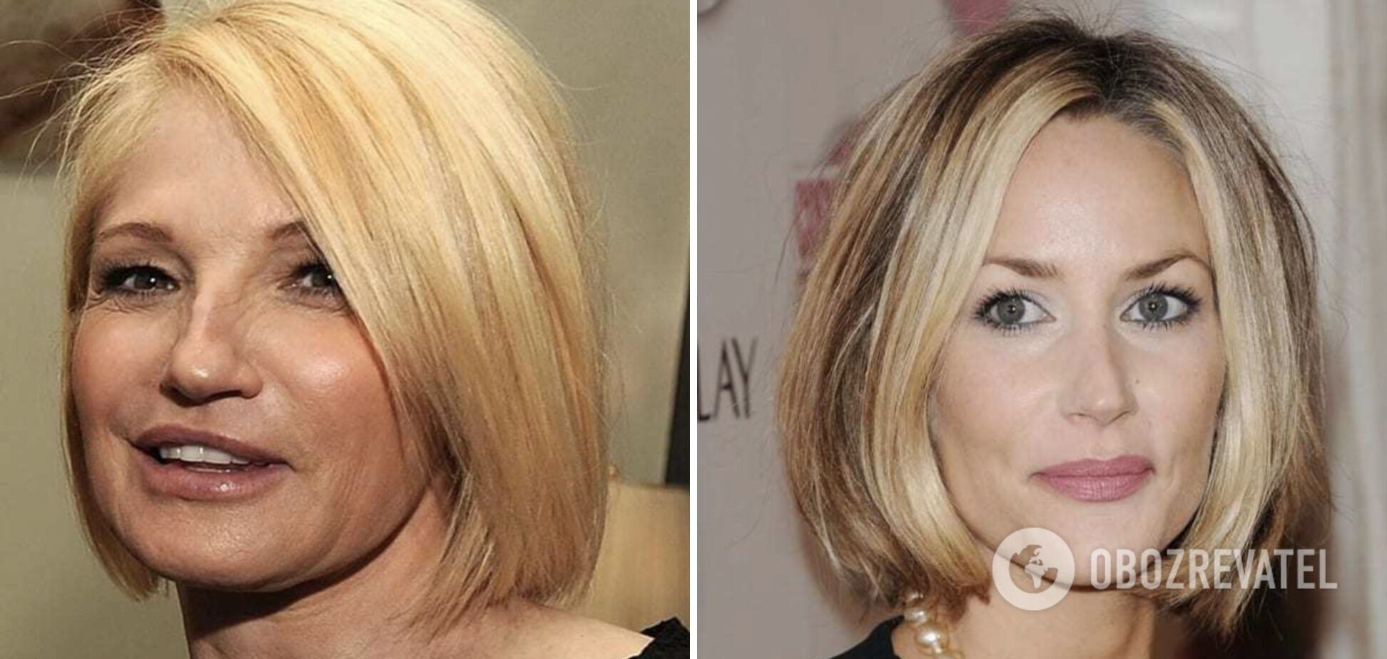A bob without bangs makes you old