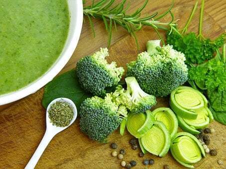 Green vegetables are enriched with vitamin A