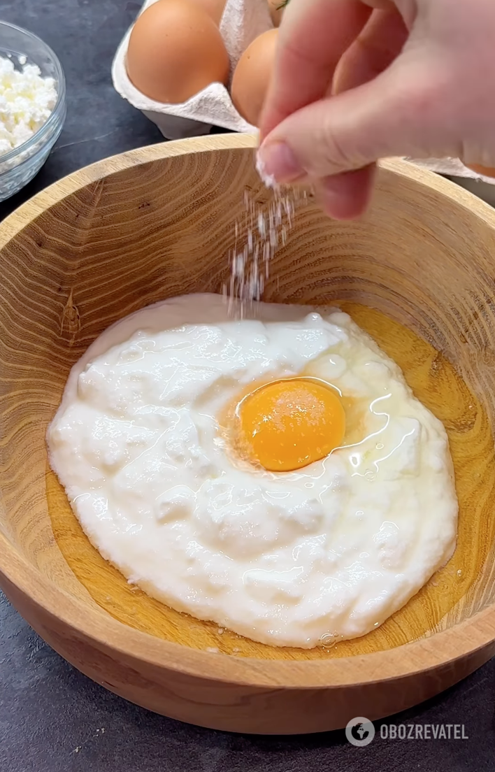 Yogurt with eggs