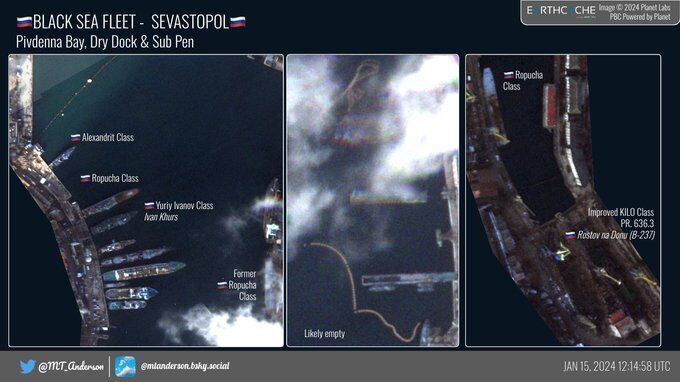 The number of Russian ships in Sevastopol bays is decreasing - OSINT-analyst