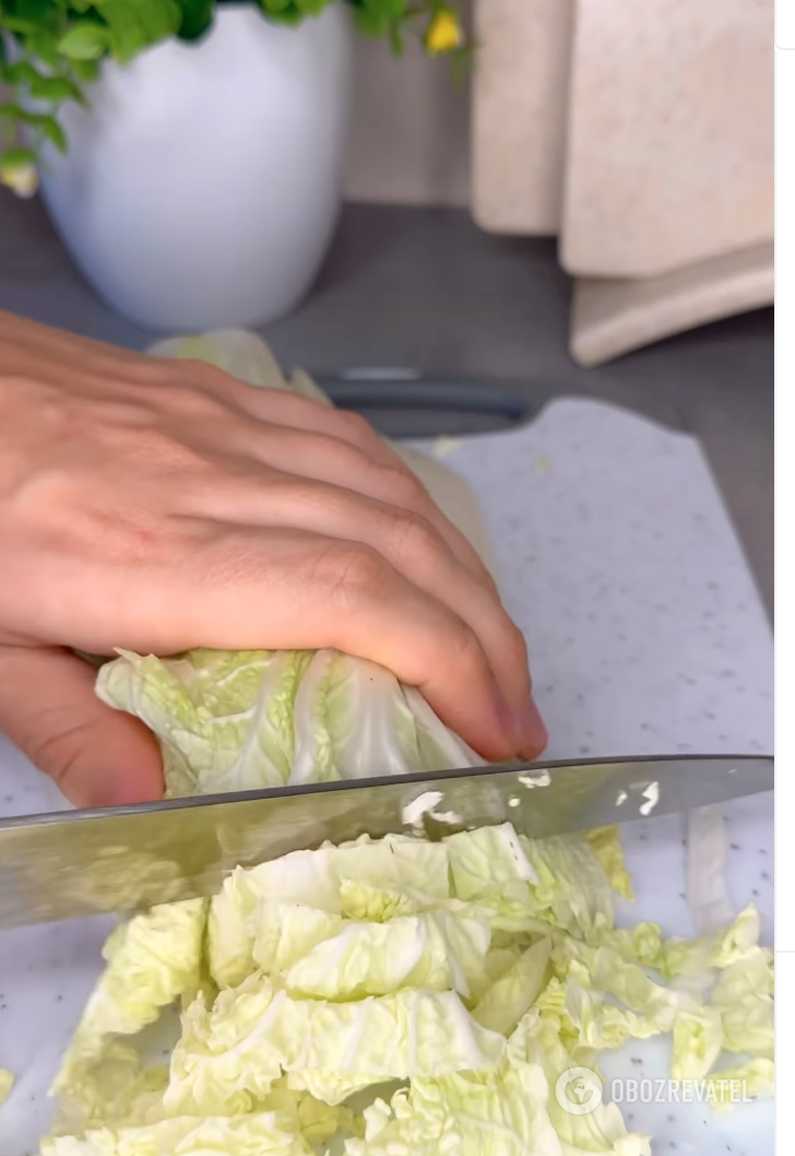 Chinese cabbage for salads