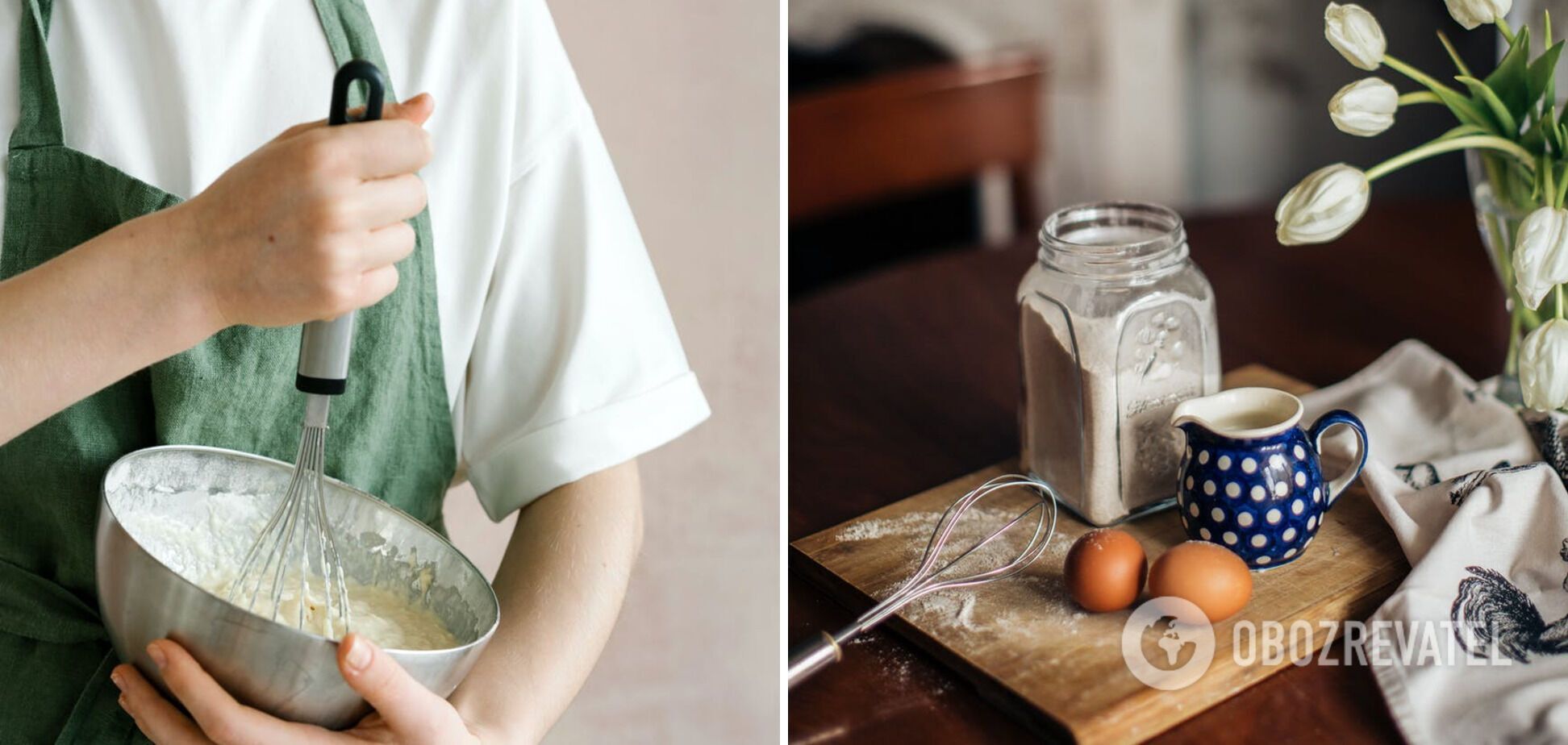 Preparing pancake batter