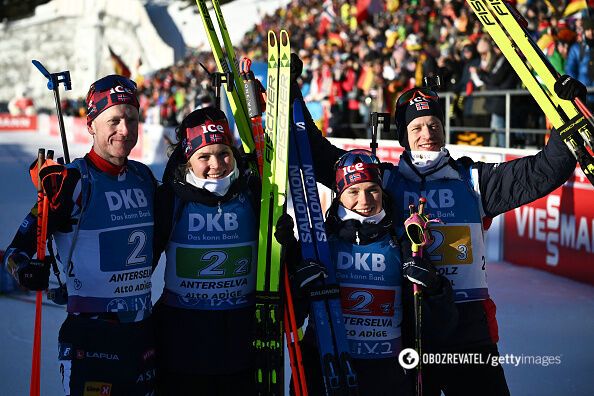 At the Biathlon World Cup, half of the participants in the race were disqualified