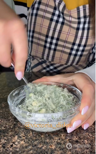 Cooking a flavorful garlic spread with herbs