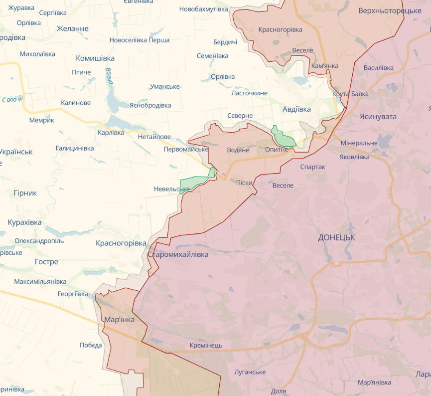 Russian forces are actively using artillery and large numbers of infantry in Avdiivka and Maryinka - Defense Forces