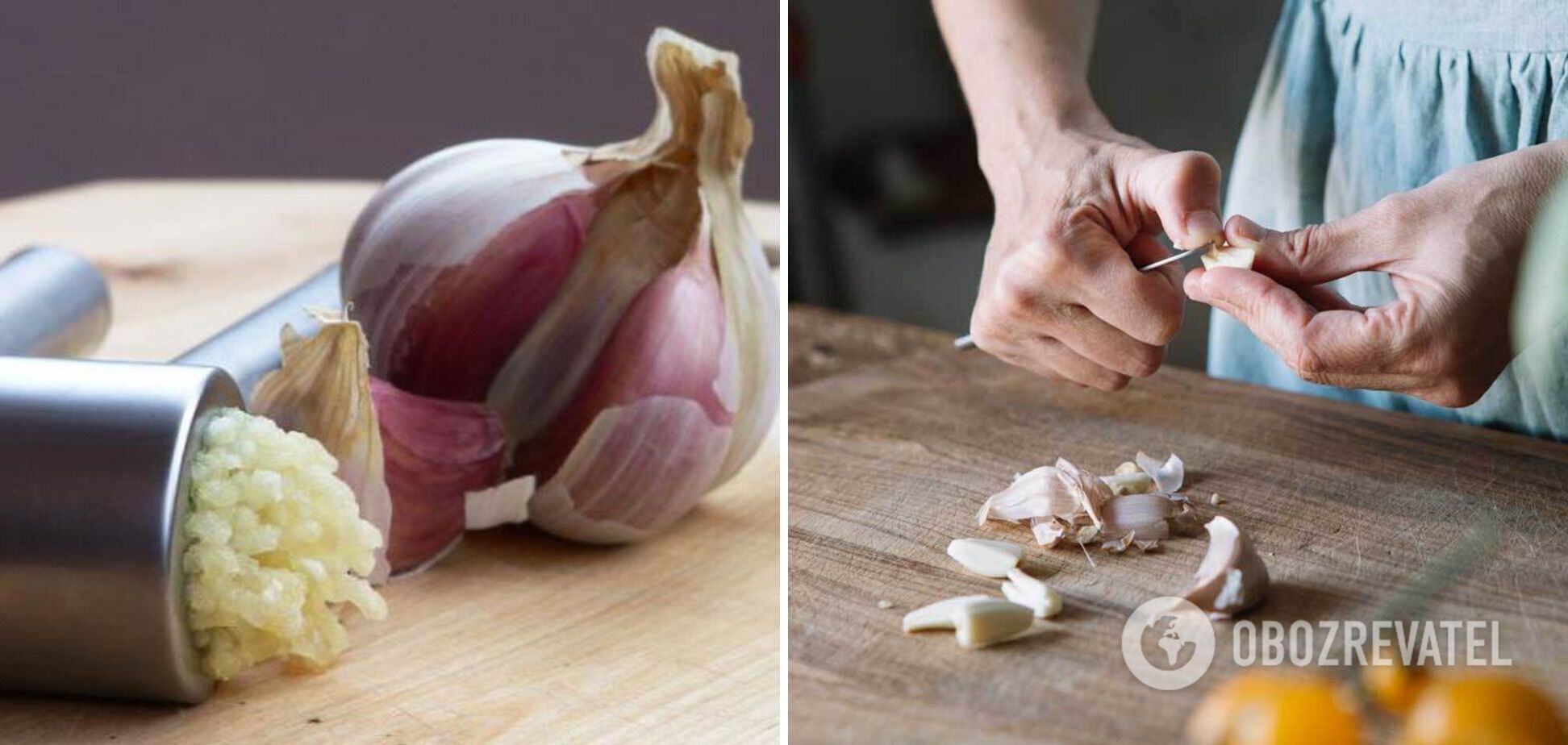 Garlic for a dish