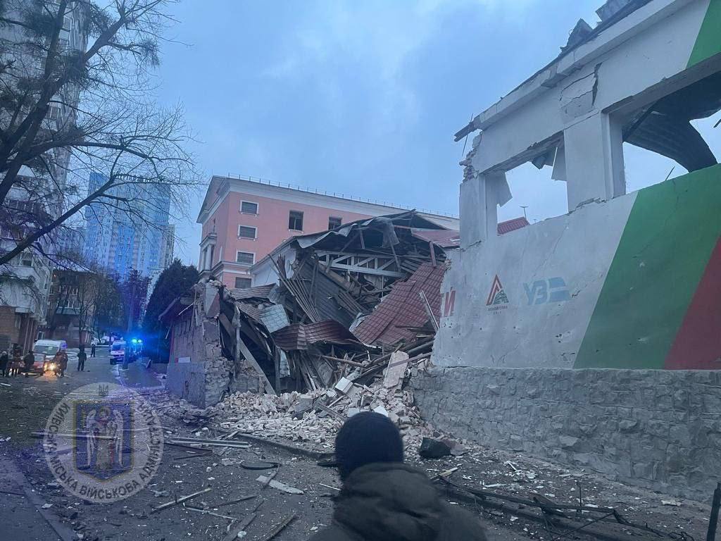 Damaged buildings and more than 20 victims: consequences of the Russian missile strike on Kyiv. Photos