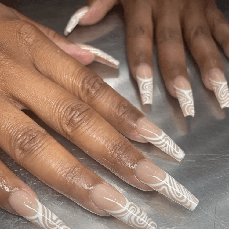 The most fashionable manicure of February: 10 exquisite designs for long nails