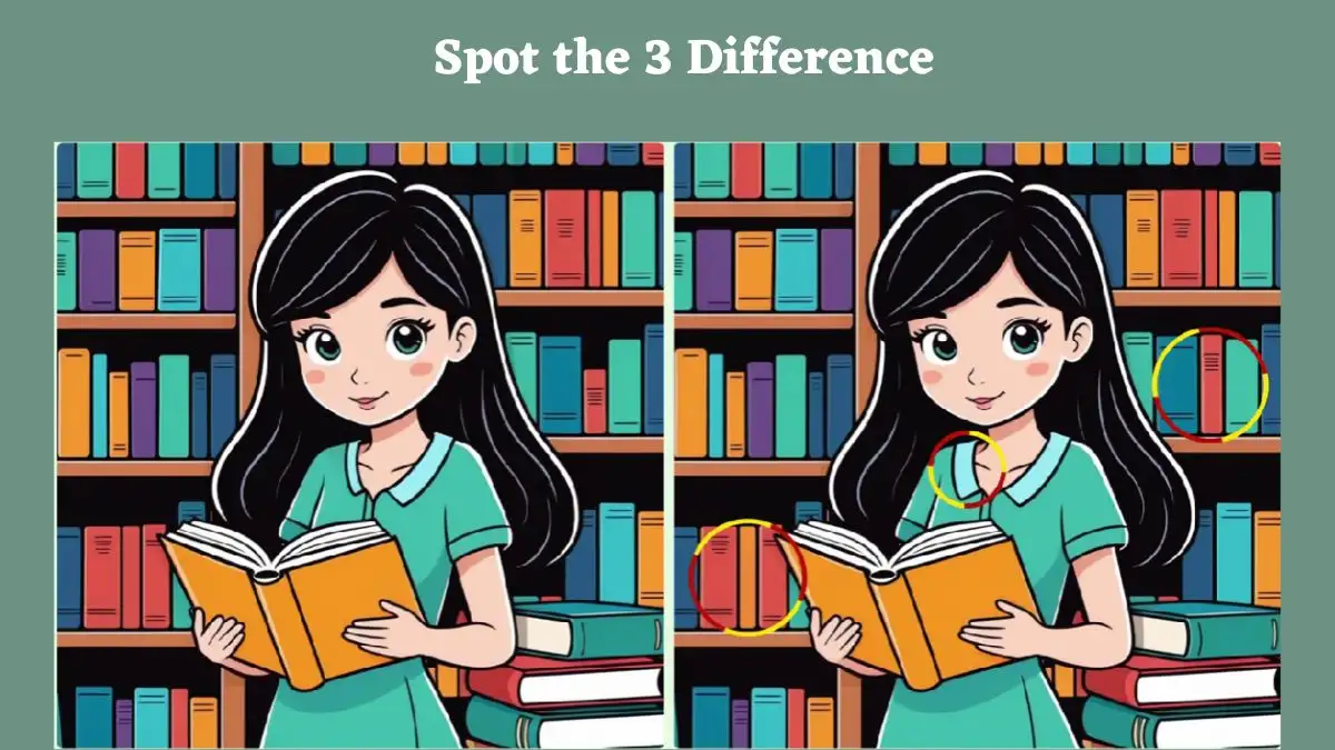 Find three differences: a puzzle for geniuses