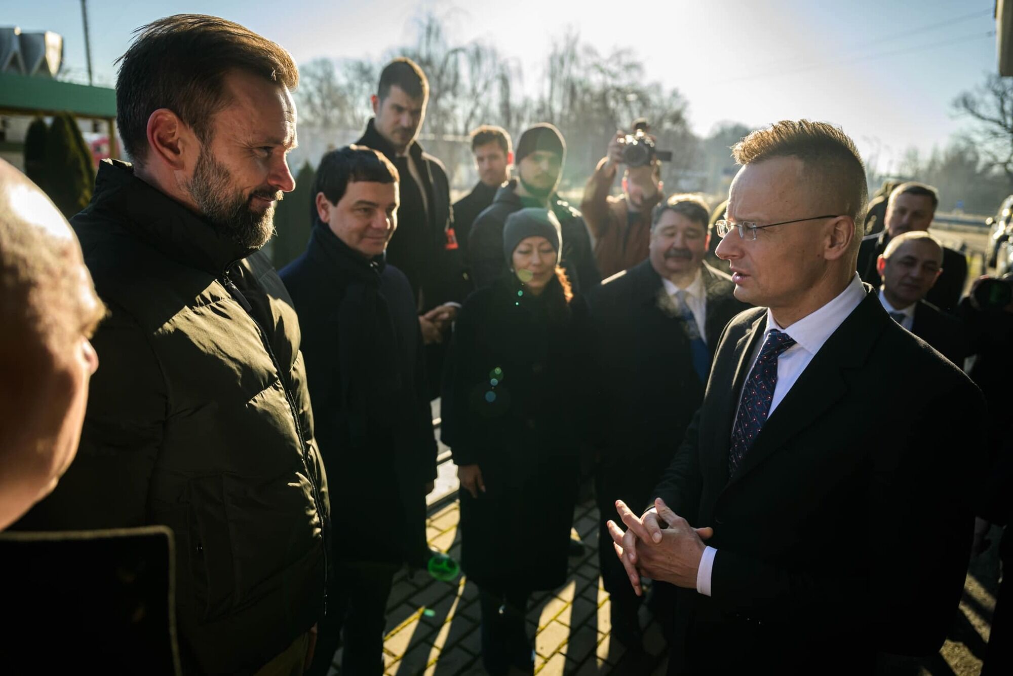 Szijjártó shared the photo with the head of the Transcarpathian Regional State Administration.