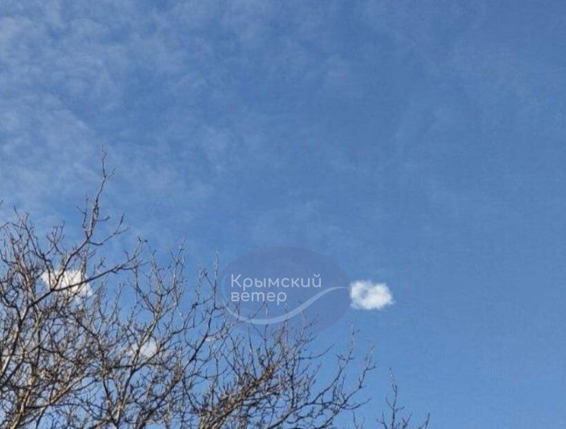 In the occupied Crimea, explosions were reported, echoing loudly in at least six cities. Photo