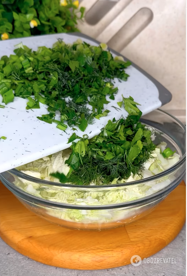 Salad preparation
