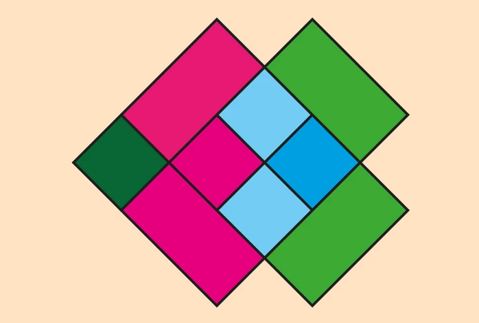 How many squares are in a brightly colored picture: a problem that will make you think