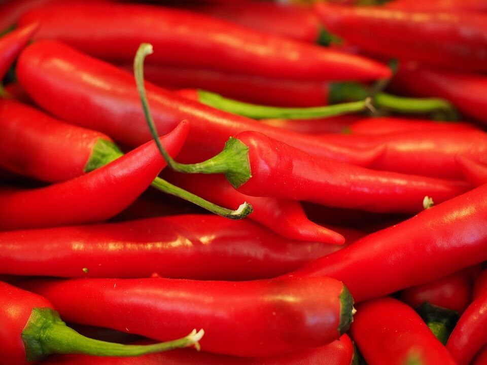 Hot peppers for cooking