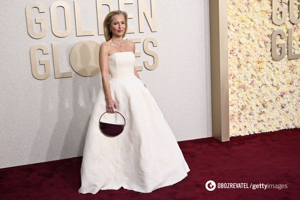 Gillian Anderson's dress became an advertisement for her own brand
