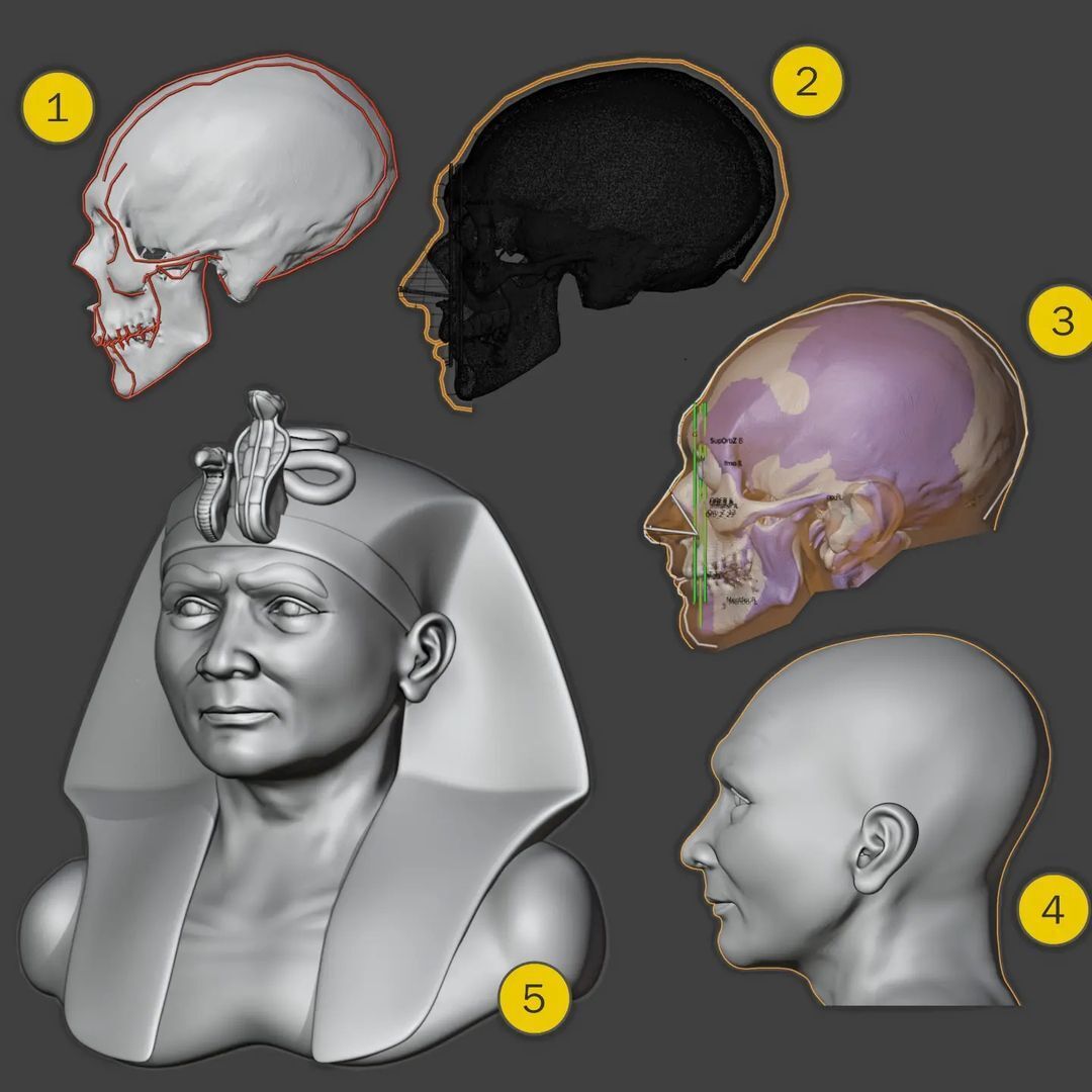 Scientists have recreated the face of the 3,500-year-old Egyptian pharaoh who founded the Valley of the Kings: he was worshiped as a god. Photo.