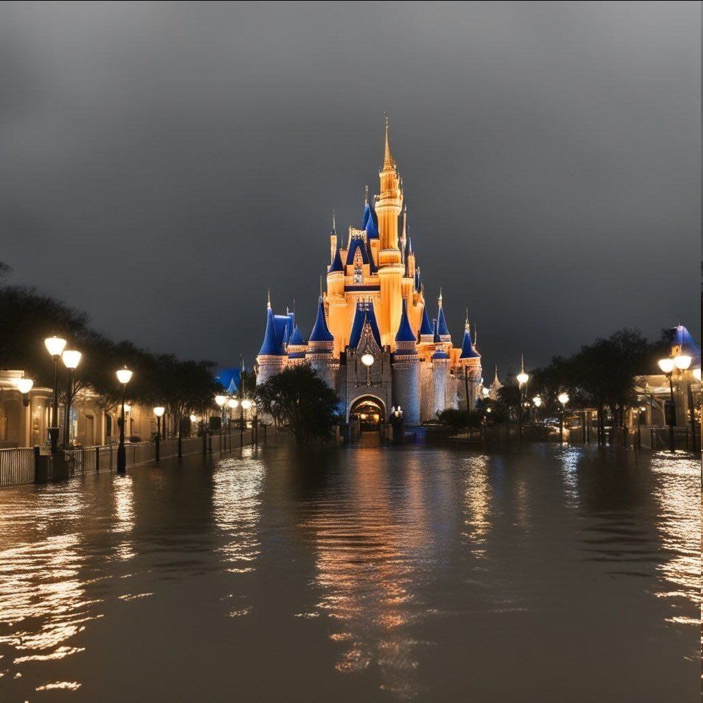 Huragan Milton uderzył w Disney World na Florydzie, ale jest pewien niuans. Co jest nie tak ze zdjęciami, które stały się wirusowe?