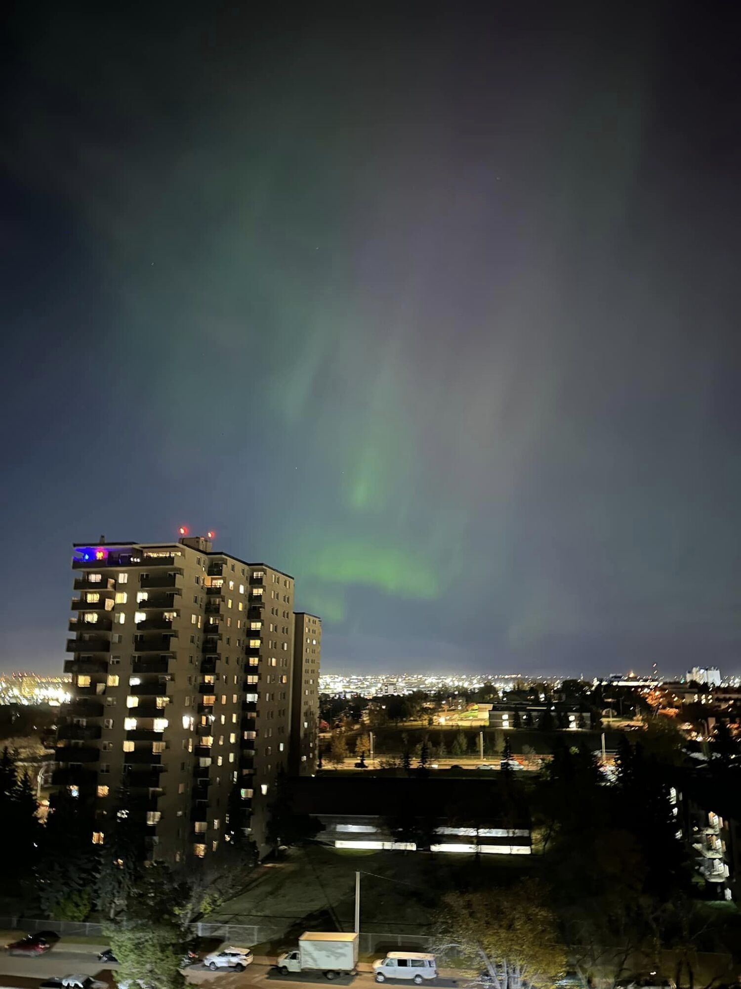 The real magic of nature: the aurora borealis illuminated the world. Photo