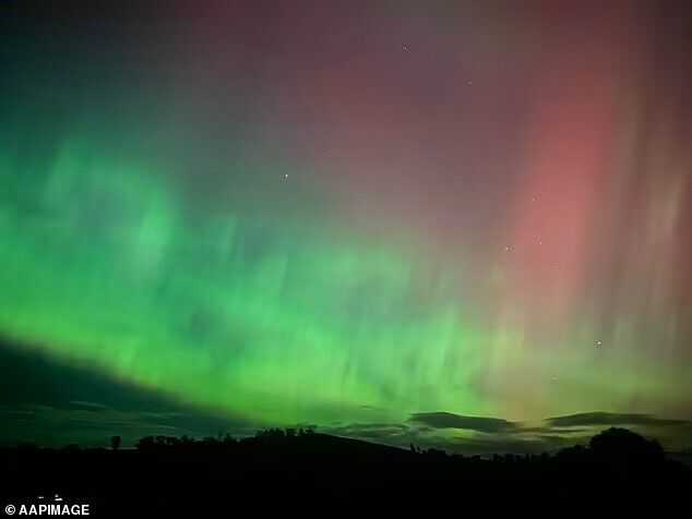 The real magic of nature: the aurora borealis illuminated the world. Photo