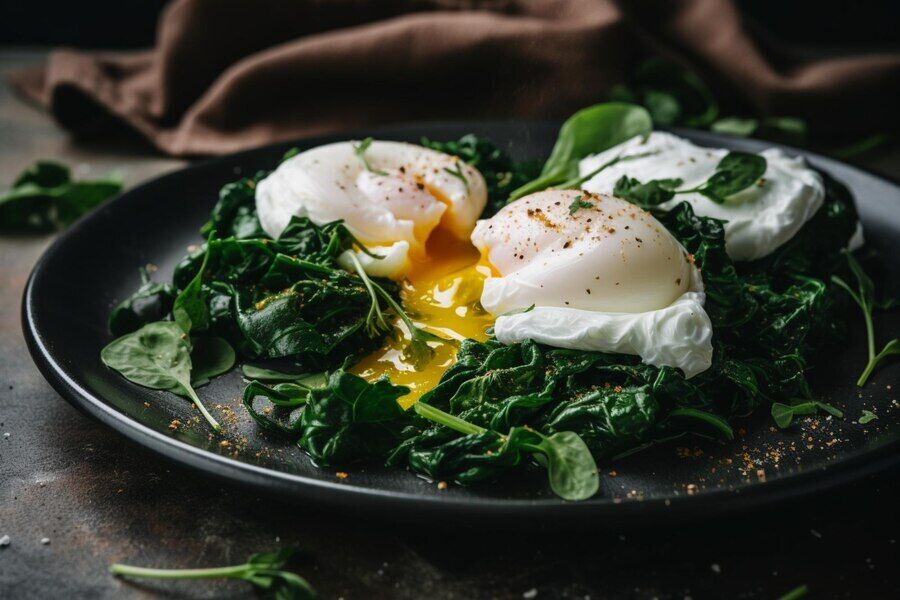 Poached eggs