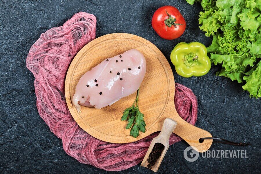 Chicken fillet for cooking