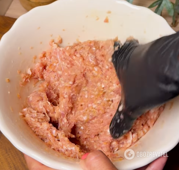 Minced meat for cutlets