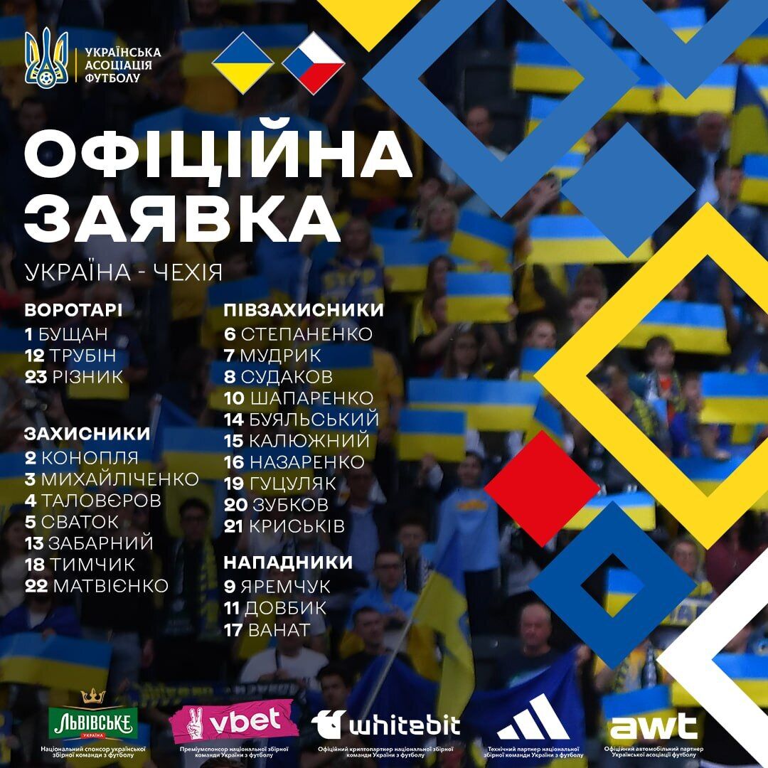 Rebrov excluded Dynamo player from the national team of Ukraine for the second time in a row