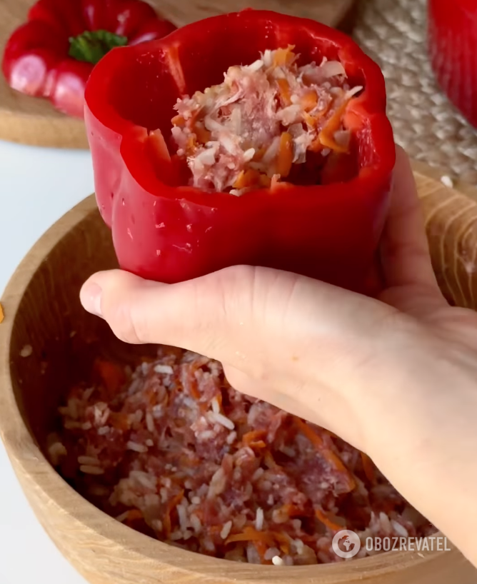 Cooking peppers