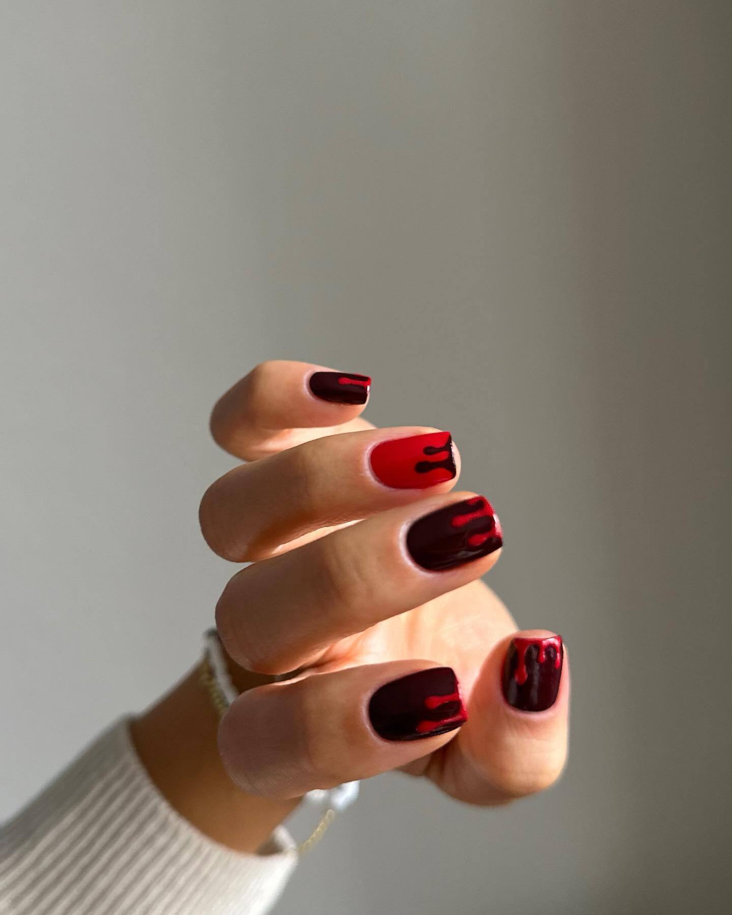 Autumn manicure for Halloween 2024: spooky ideas that will make your blood run cold. Photo