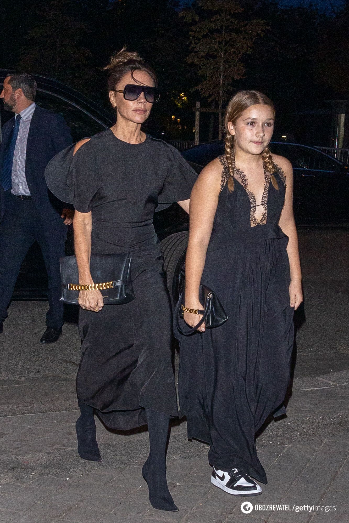 Victoria Beckham showed her 13-year-old daughter, who is called a copy of her mother. Photo