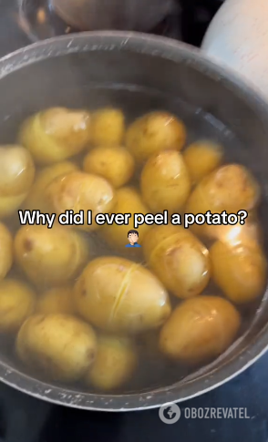 How to peel potatoes quickly: a life-changing hack