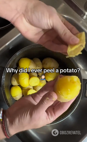 How to peel potatoes quickly: a life-changing hack