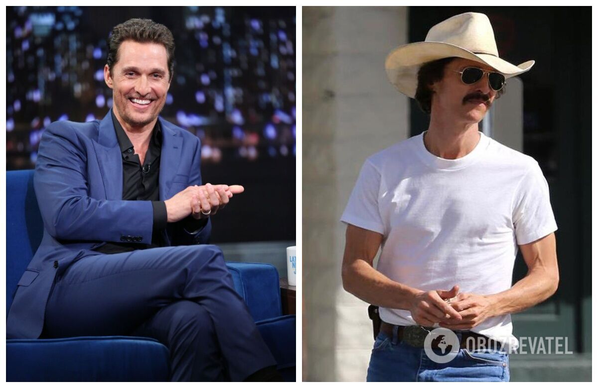 Matthew McConaughey lost weight for his role in the movie ''Dallas Buyers Club.''