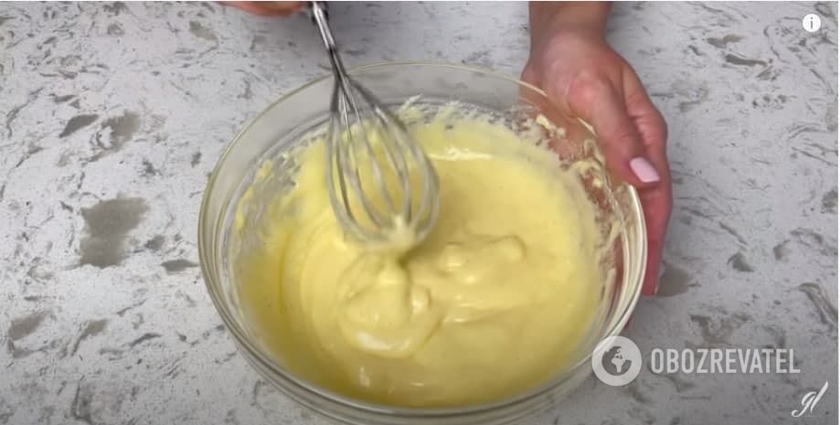 Ready-made cream for dessert