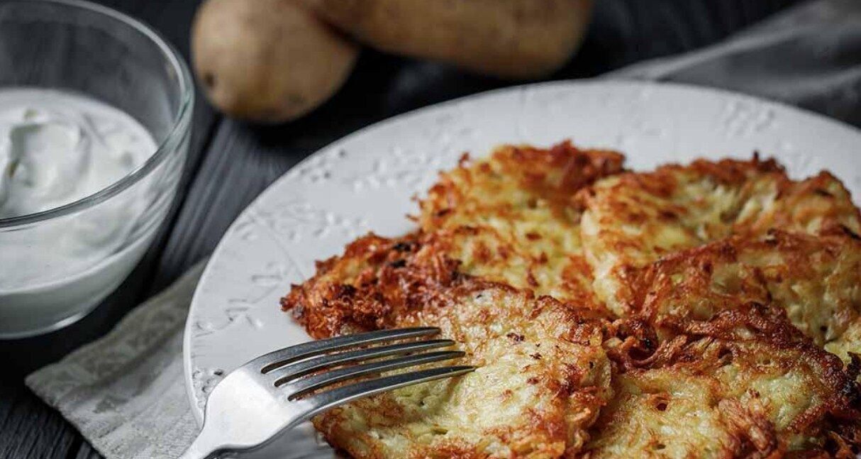 Homemade potato pancakes