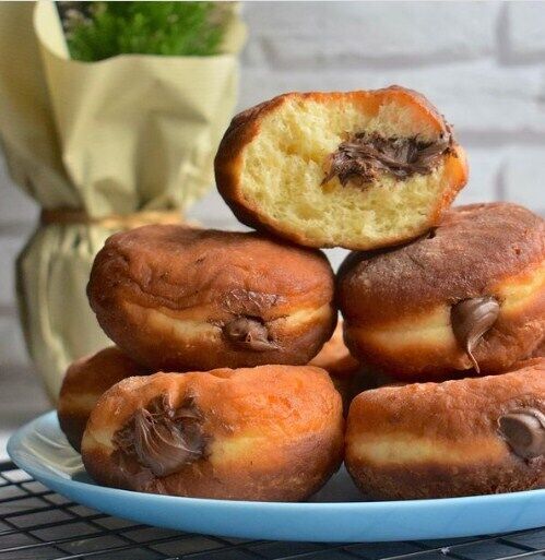 Donuts with chocolate