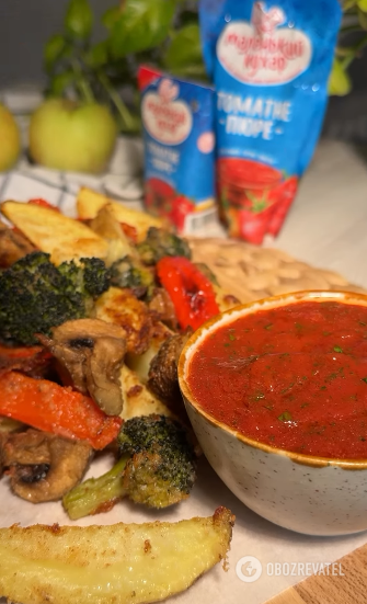 Baked vegetables with delicious sauce: an interesting option for the whole family