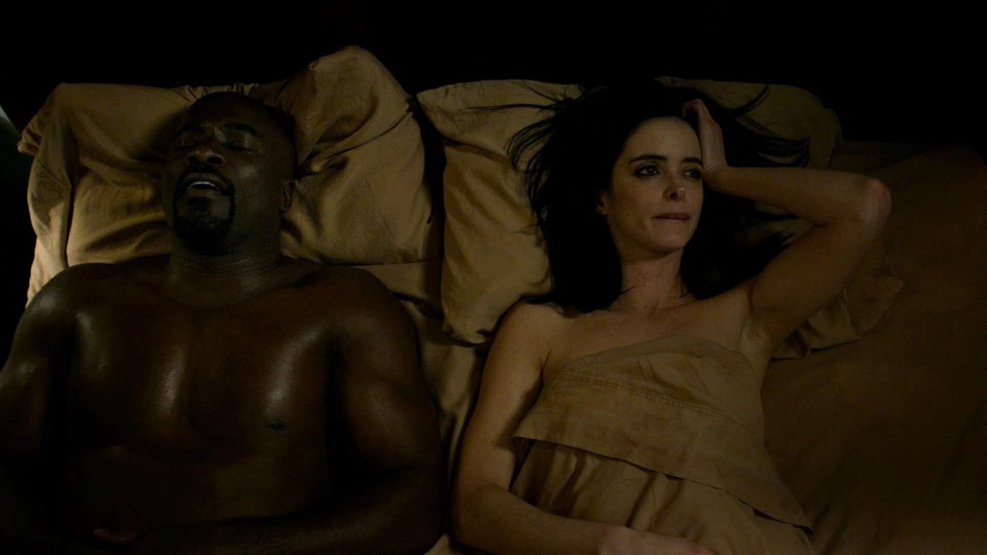 Intimate scenes from the series ''Jessica Jones'' in third place